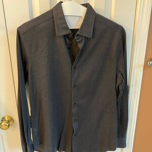 Massimo Dutti Casual Button Down Shirt, Men’s XL, Navy